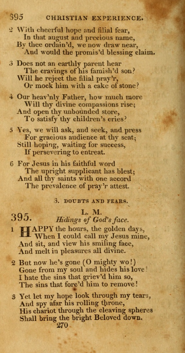 Hymns, Selected and Original: for public and private worship (1st ed.) page 270