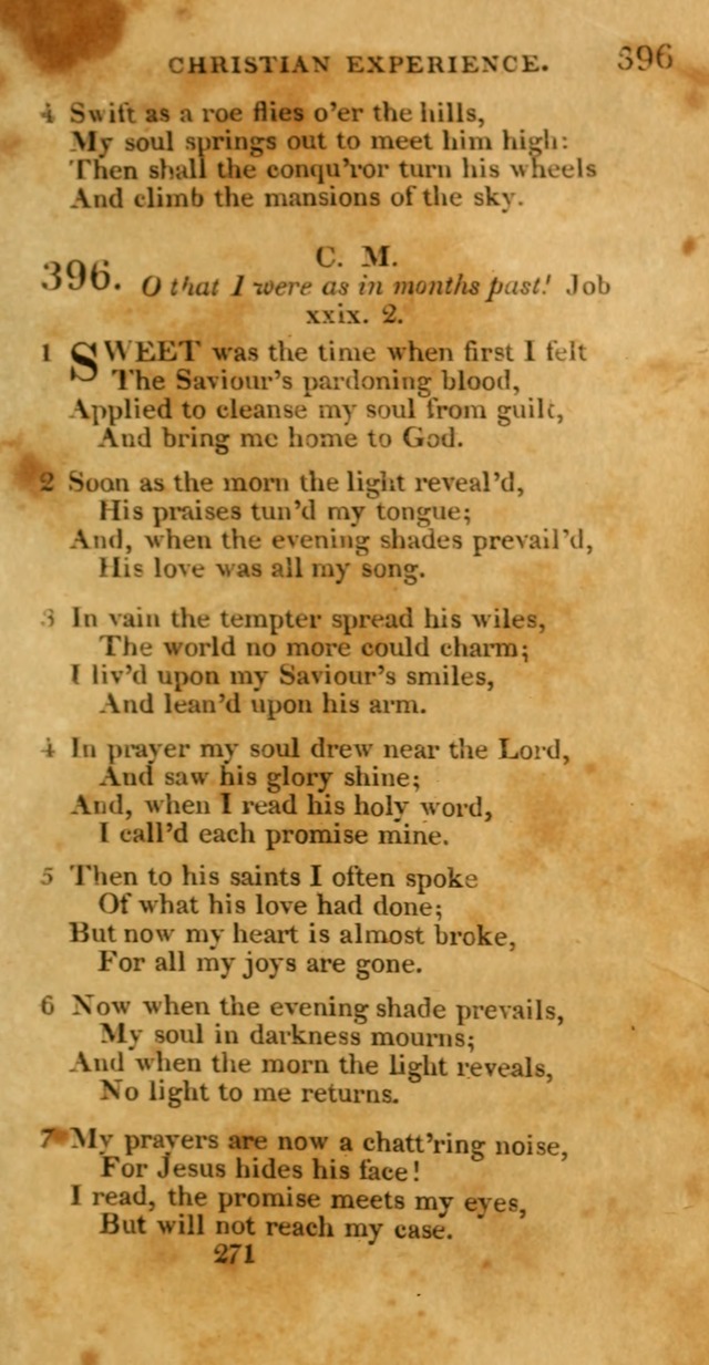 Hymns, Selected and Original: for public and private worship (1st ed.) page 271