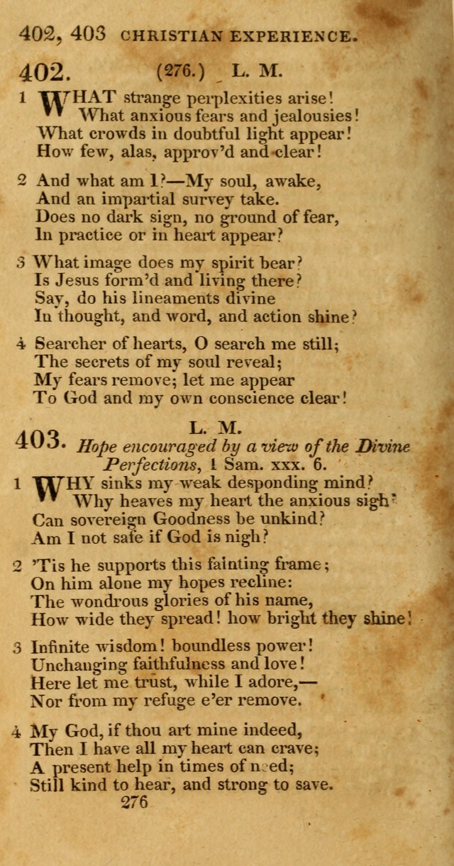 Hymns, Selected and Original: for public and private worship (1st ed.) page 276