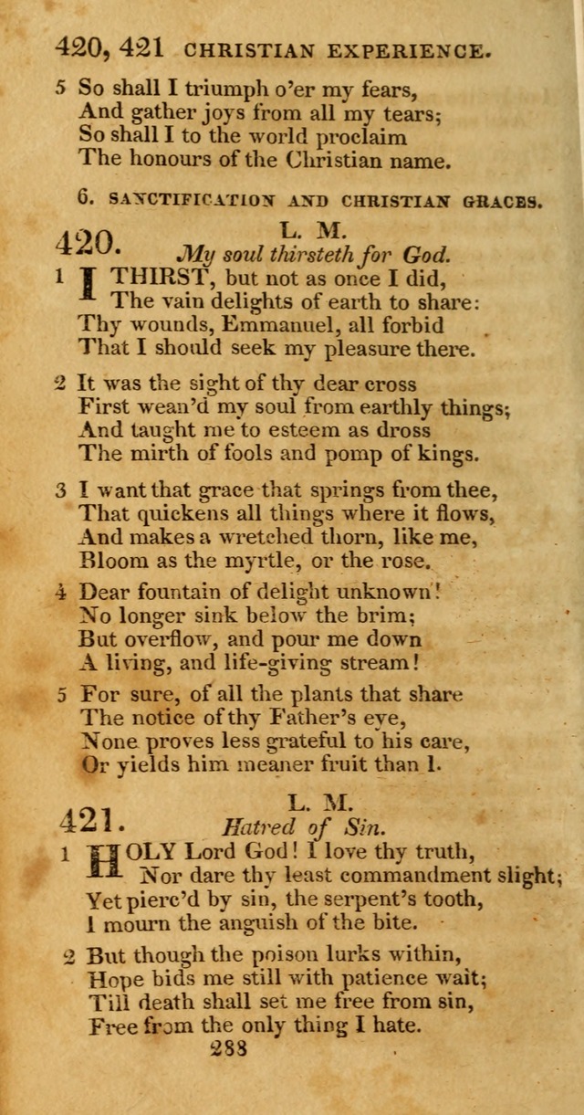 Hymns, Selected and Original: for public and private worship (1st ed.) page 288