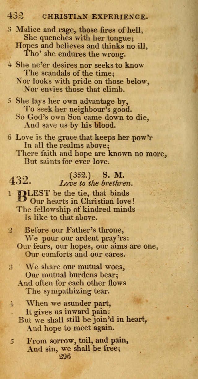 Hymns, Selected and Original: for public and private worship (1st ed.) page 296