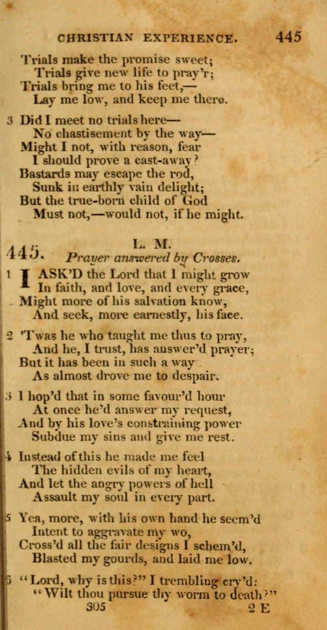 Hymns, Selected and Original: for public and private worship (1st ed.) page 305