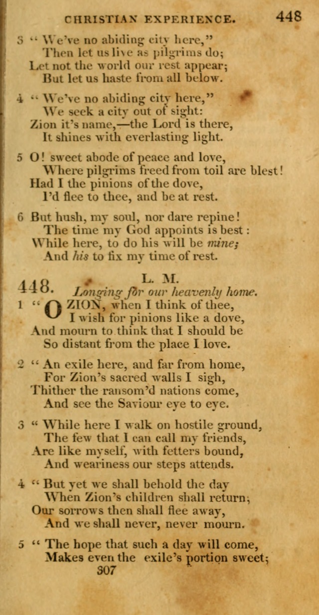 Hymns, Selected and Original: for public and private worship (1st ed.) page 307