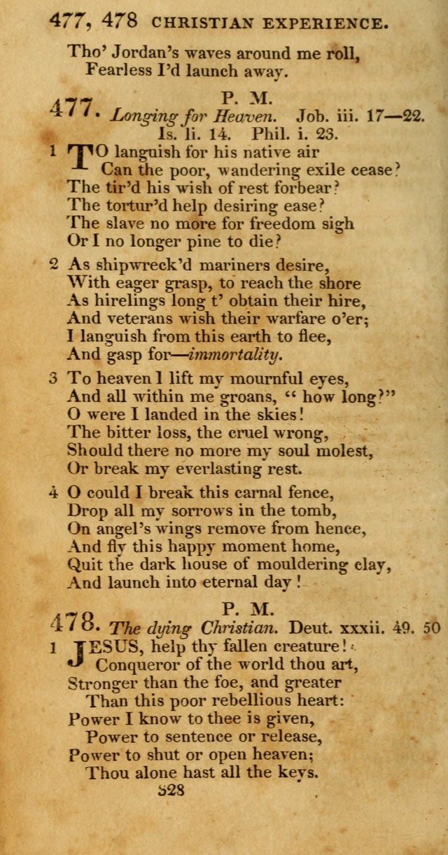 Hymns, Selected and Original: for public and private worship (1st ed.) page 328