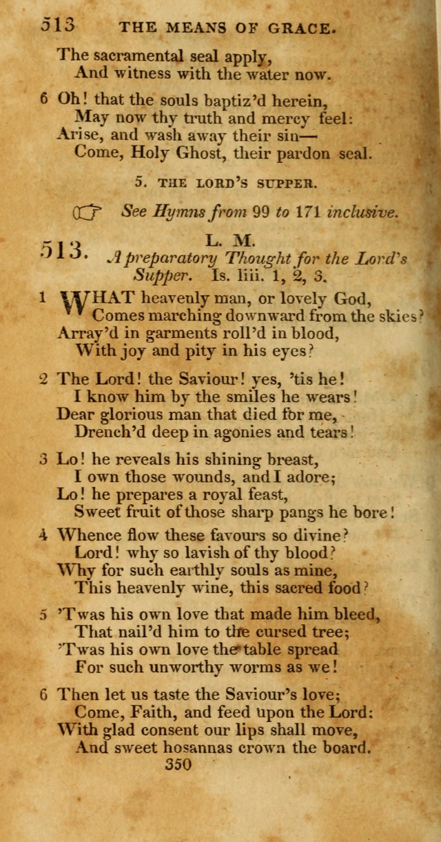 Hymns, Selected and Original: for public and private worship (1st ed.) page 350