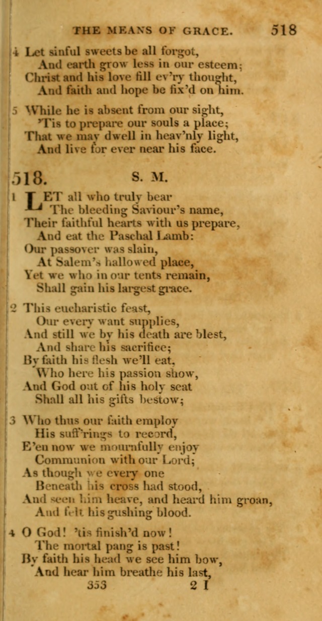 Hymns, Selected and Original: for public and private worship (1st ed.) page 353