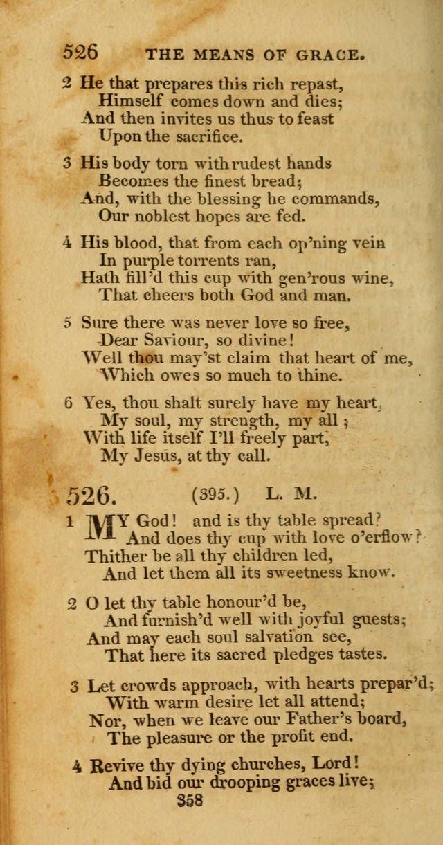 Hymns, Selected and Original: for public and private worship (1st ed.) page 358