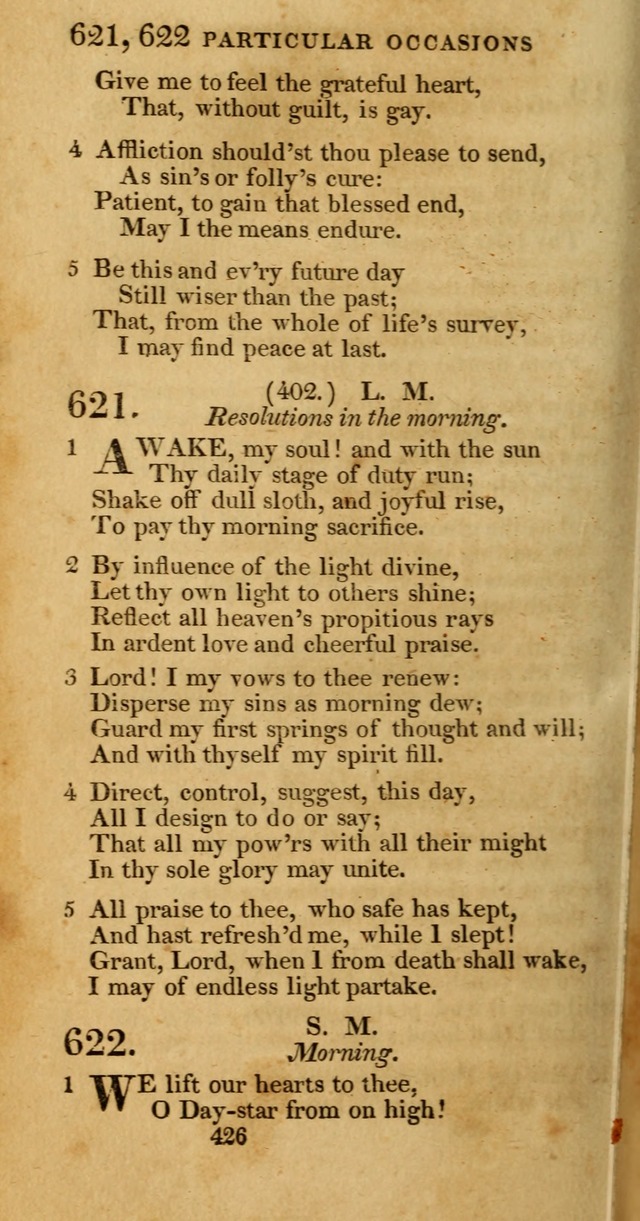 Hymns, Selected and Original: for public and private worship (1st ed.) page 426