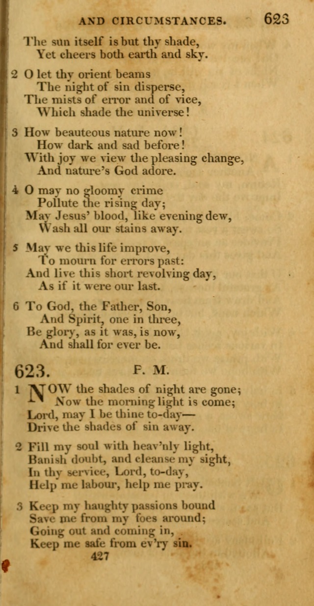 Hymns, Selected and Original: for public and private worship (1st ed.) page 427