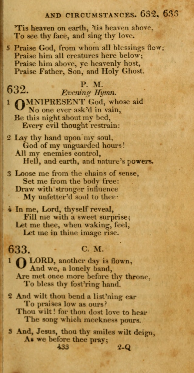 Hymns, Selected and Original: for public and private worship (1st ed.) page 433