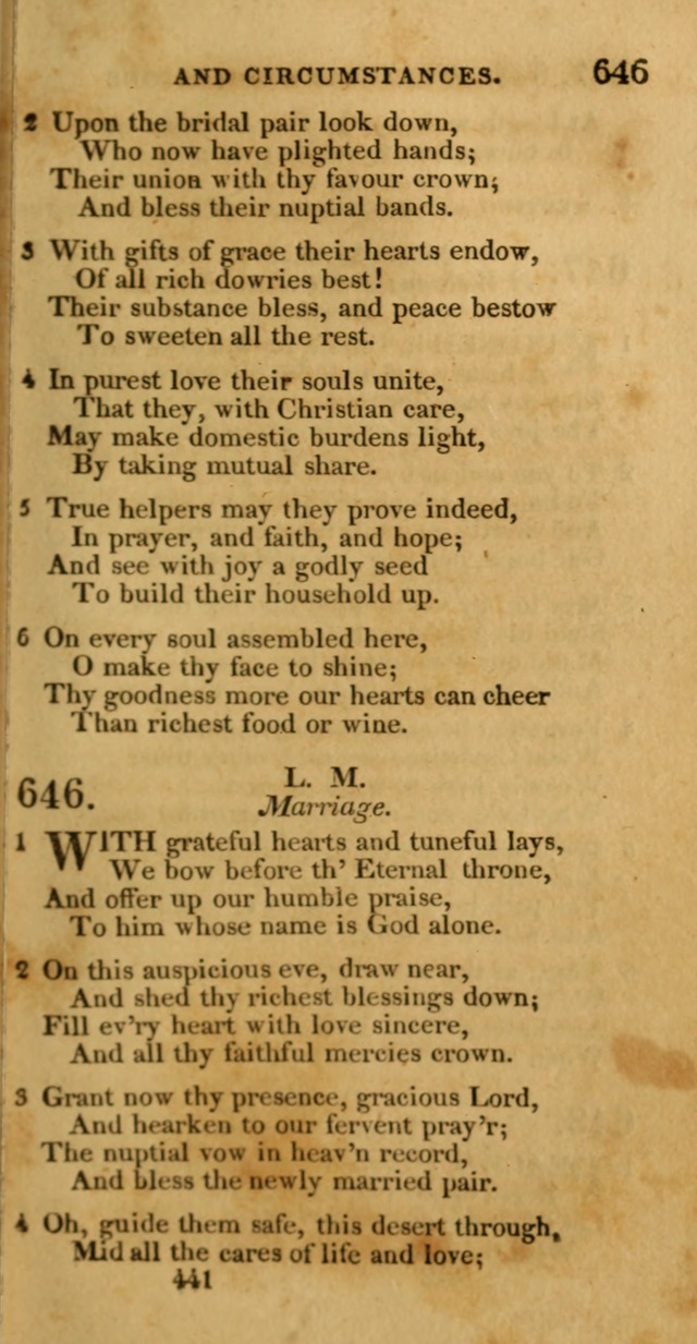 Hymns, Selected and Original: for public and private worship (1st ed.) page 441