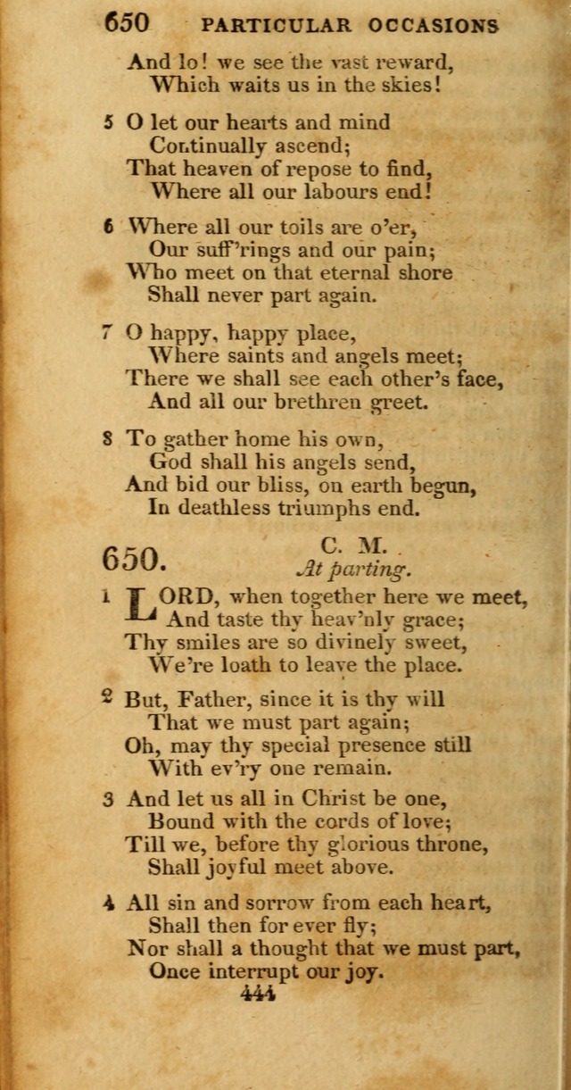 Hymns, Selected and Original: for public and private worship (1st ed.) page 444