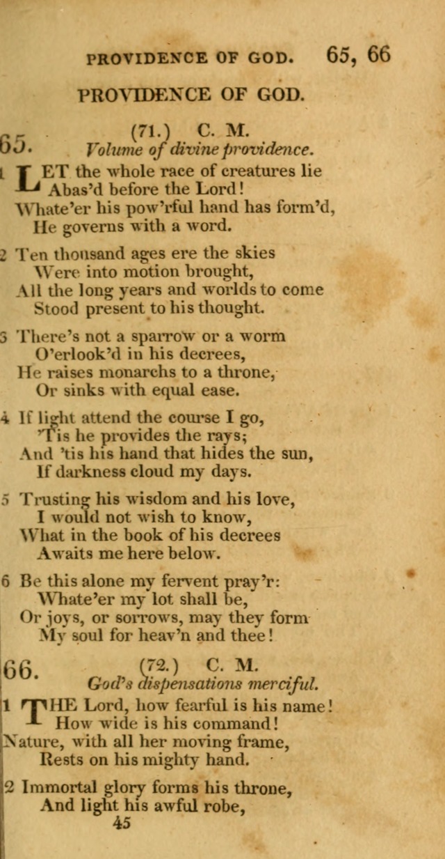 Hymns, Selected and Original: for public and private worship (1st ed.) page 45