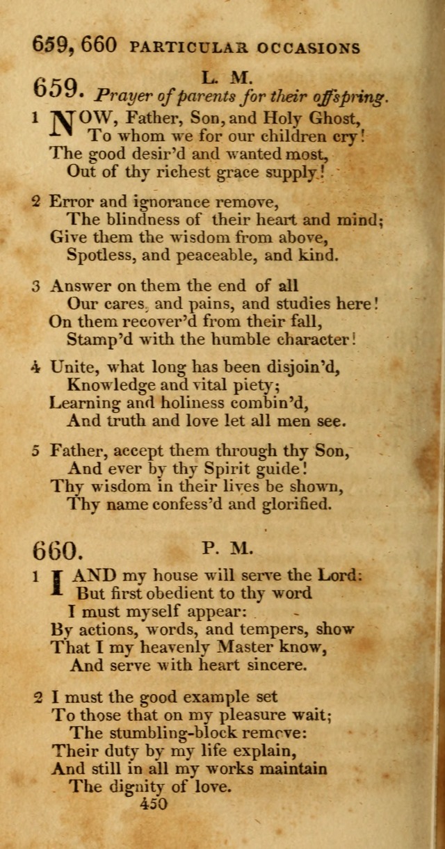 Hymns, Selected and Original: for public and private worship (1st ed.) page 450