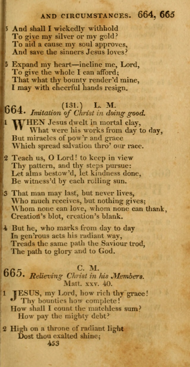 Hymns, Selected and Original: for public and private worship (1st ed.) page 453