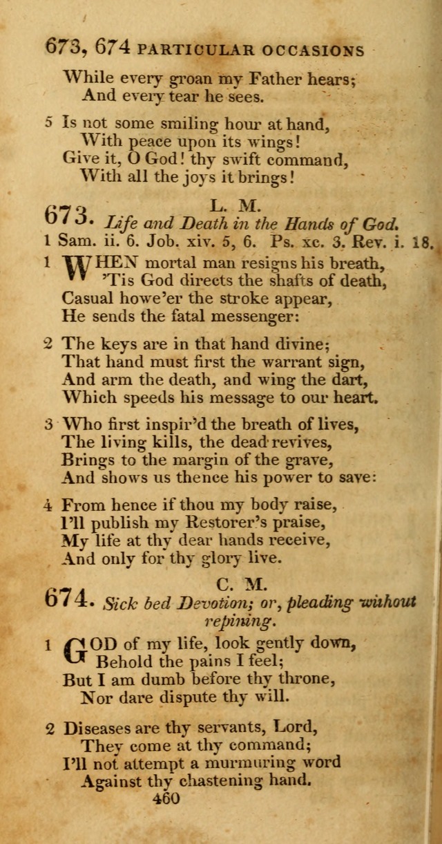 Hymns, Selected and Original: for public and private worship (1st ed.) page 460