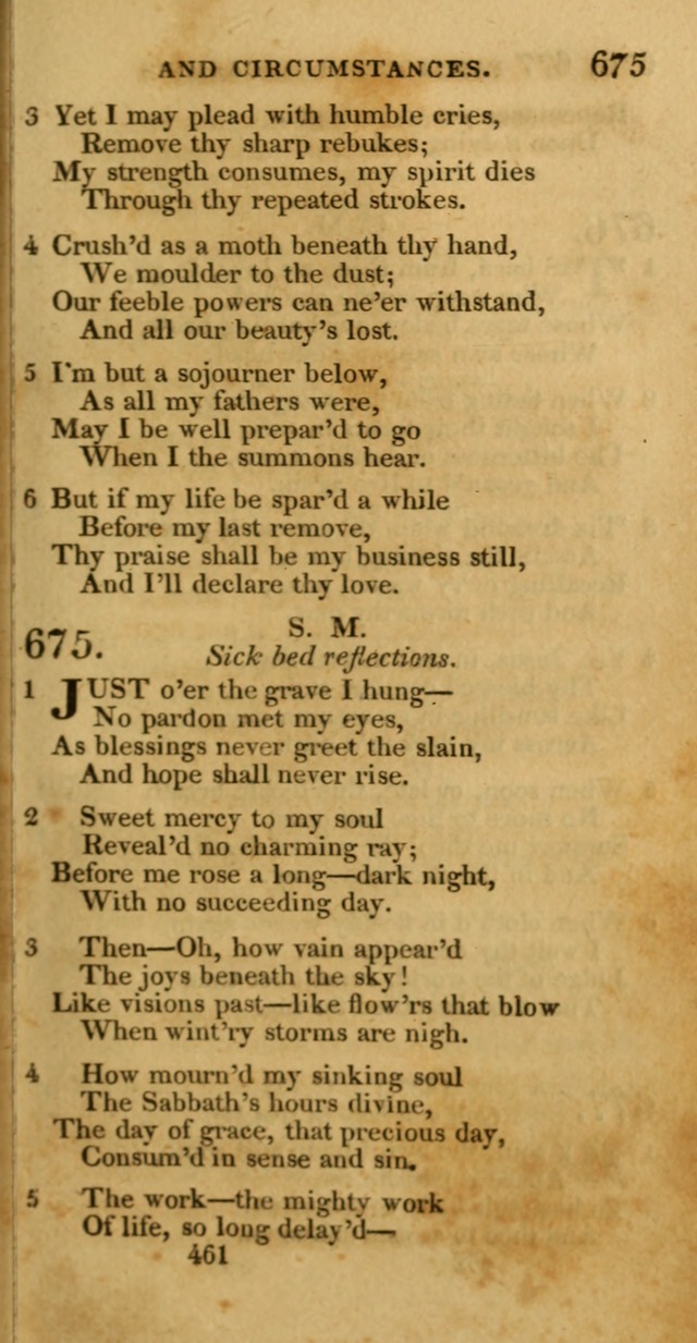 Hymns, Selected and Original: for public and private worship (1st ed.) page 461