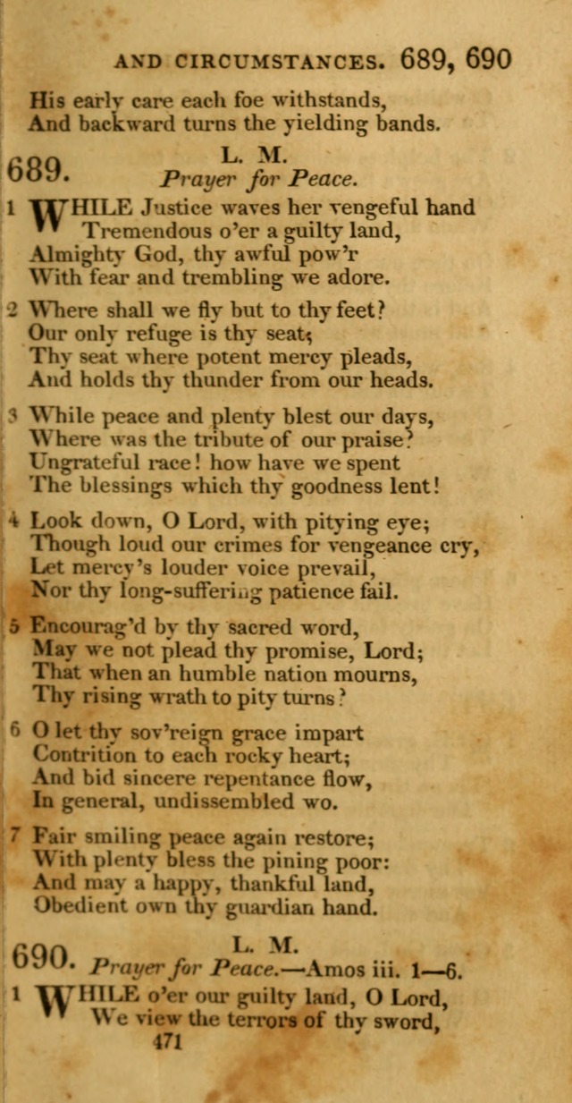 Hymns, Selected and Original: for public and private worship (1st ed.) page 471