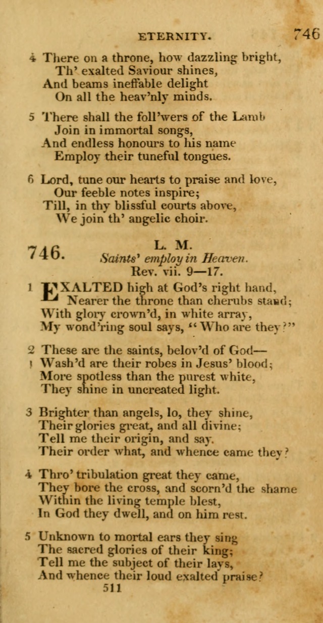 Hymns, Selected and Original: for public and private worship (1st ed.) page 511