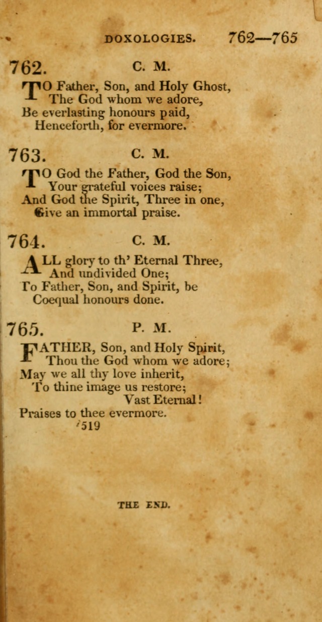 Hymns, Selected and Original: for public and private worship (1st ed.) page 519