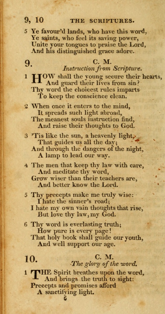 Hymns, Selected and Original: for public and private worship (1st ed.) page 6