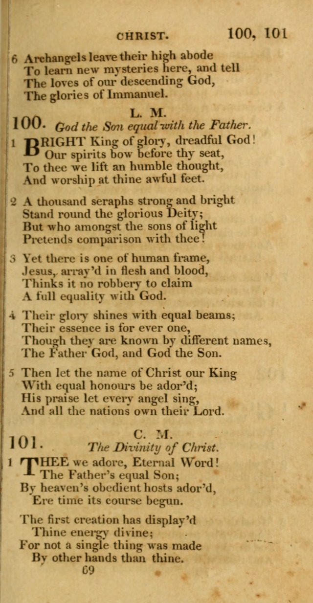 Hymns, Selected and Original: for public and private worship (1st ed.) page 69