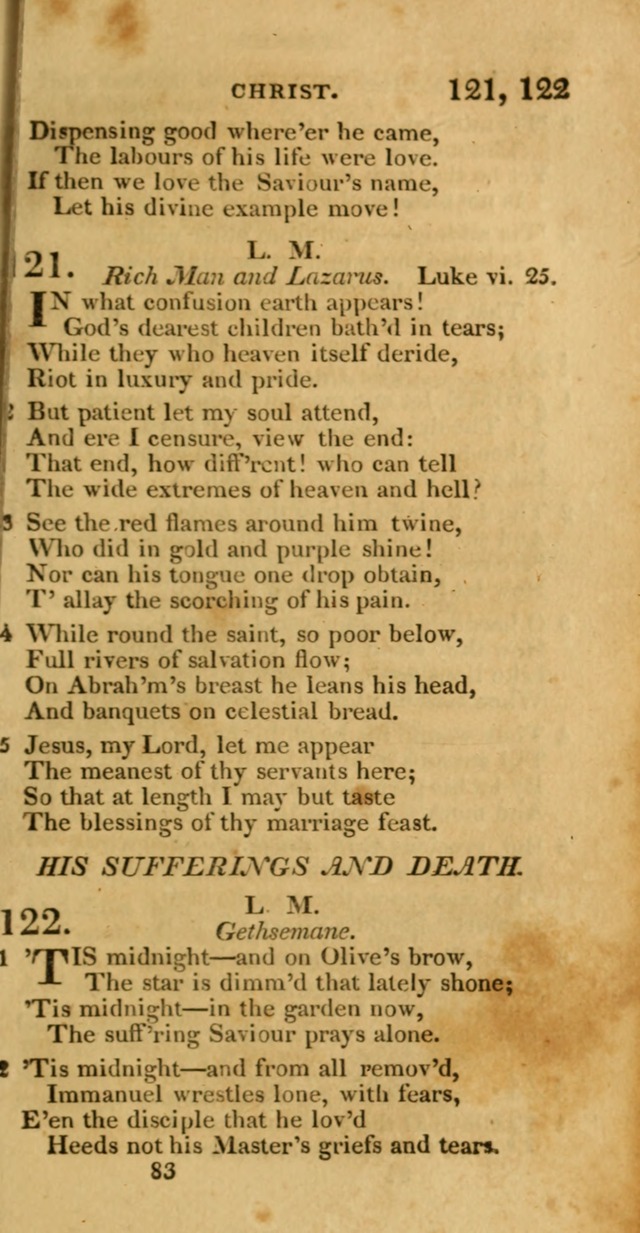 Hymns, Selected and Original: for public and private worship (1st ed.) page 83