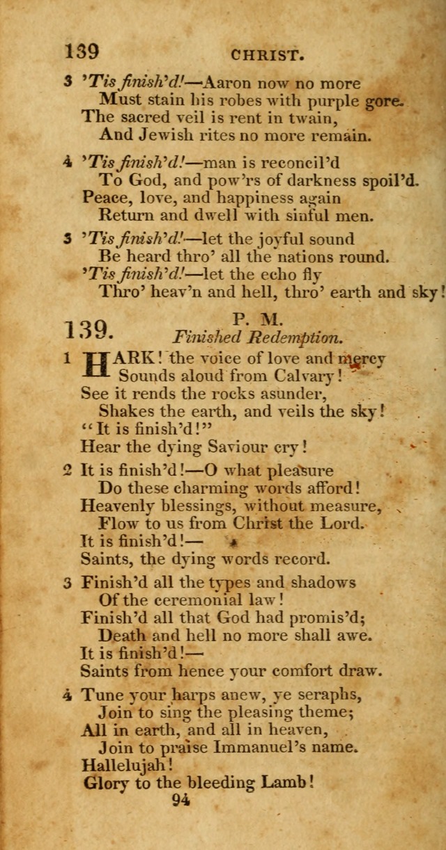 Hymns, Selected and Original: for public and private worship (1st ed.) page 94