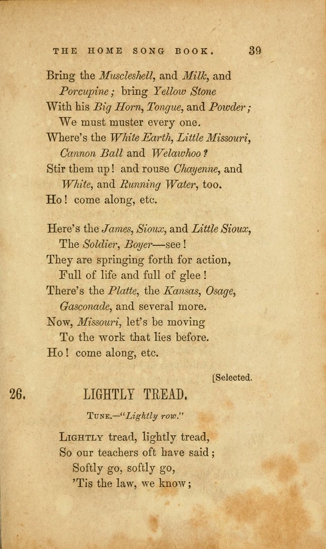 Home Song Book, prepared for the use of the Children of the Home for the Friendless page 27