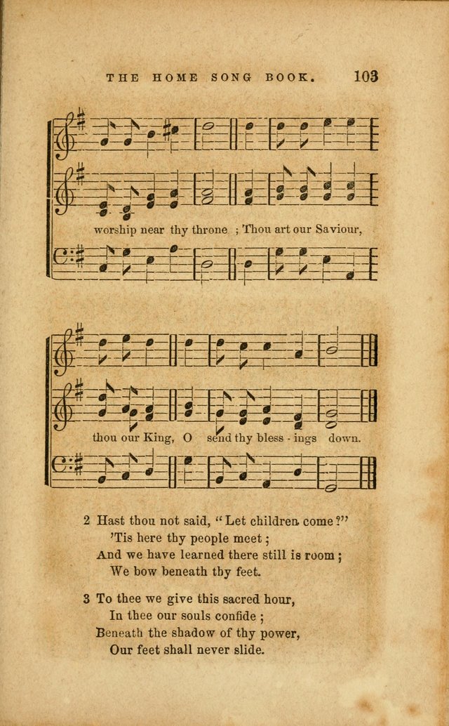 Home Song Book, prepared for the use of the Children of the Home for the Friendless page 91