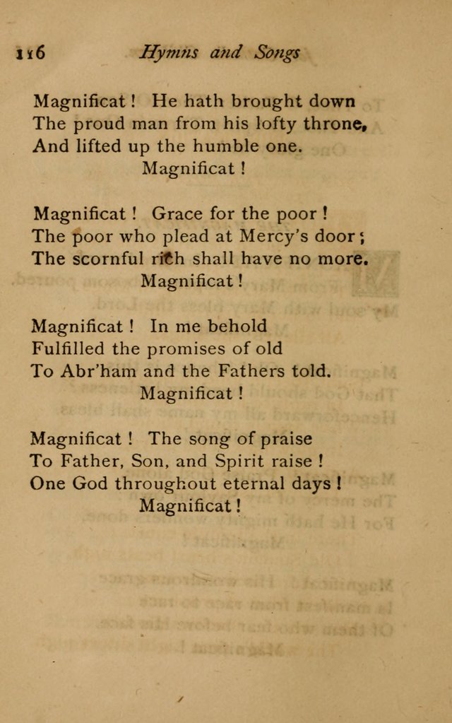 Hymns and Songs for Catholic Children page 116