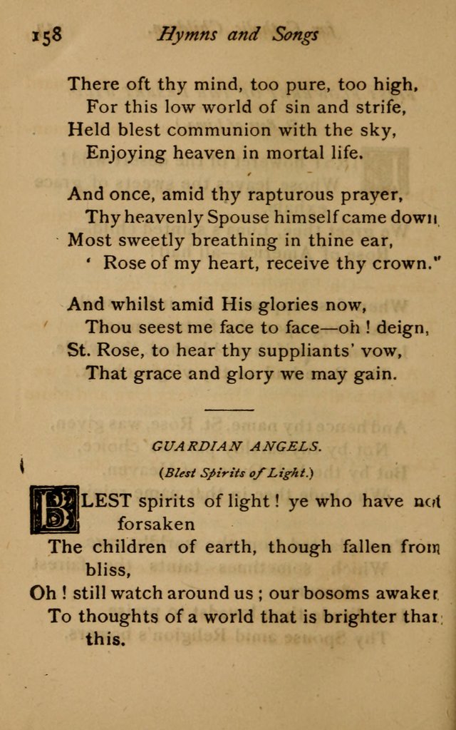 Hymns and Songs for Catholic Children page 158