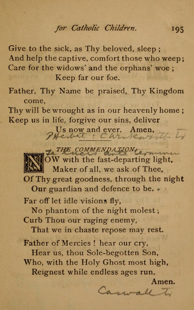 Hymns and Songs for Catholic Children page 195