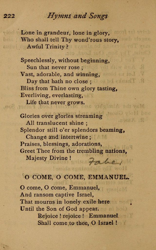 Hymns and Songs for Catholic Children page 222