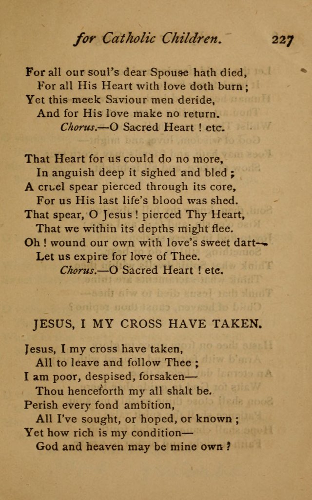 Hymns and Songs for Catholic Children page 227