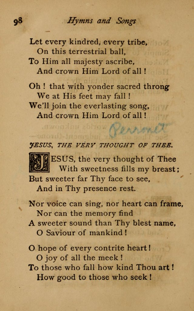 Hymns and Songs for Catholic Children page 98