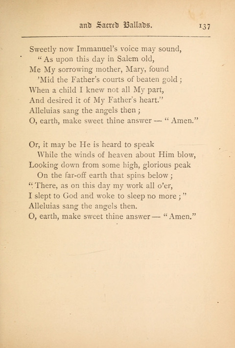 Holy Songs, Carols, and Sacred Ballads page 137