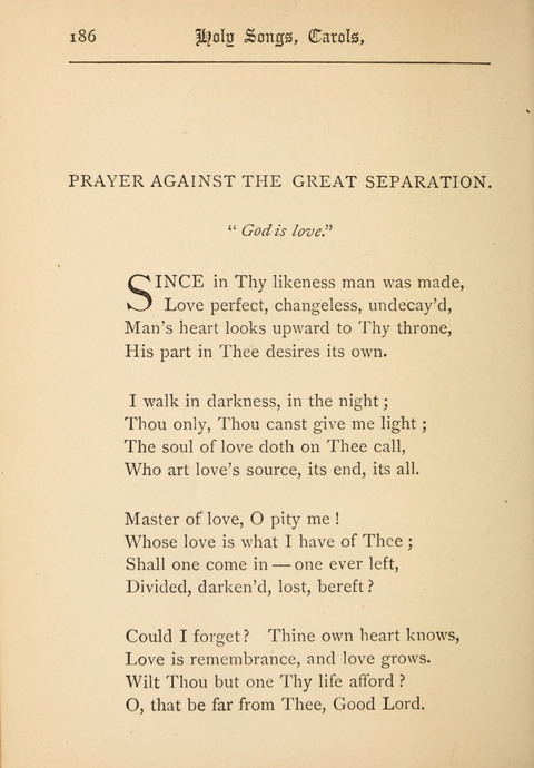 Holy Songs, Carols, and Sacred Ballads page 186