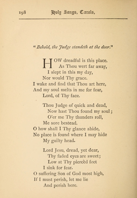 Holy Songs, Carols, and Sacred Ballads page 198