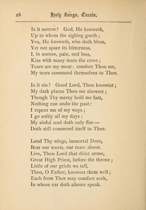 Holy Songs, Carols, and Sacred Ballads page 28