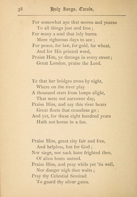 Holy Songs, Carols, and Sacred Ballads page 38