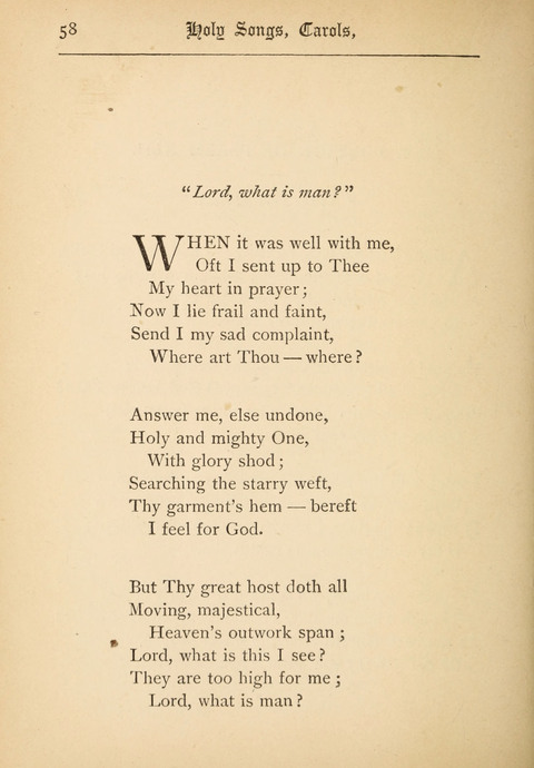 Holy Songs, Carols, and Sacred Ballads page 58