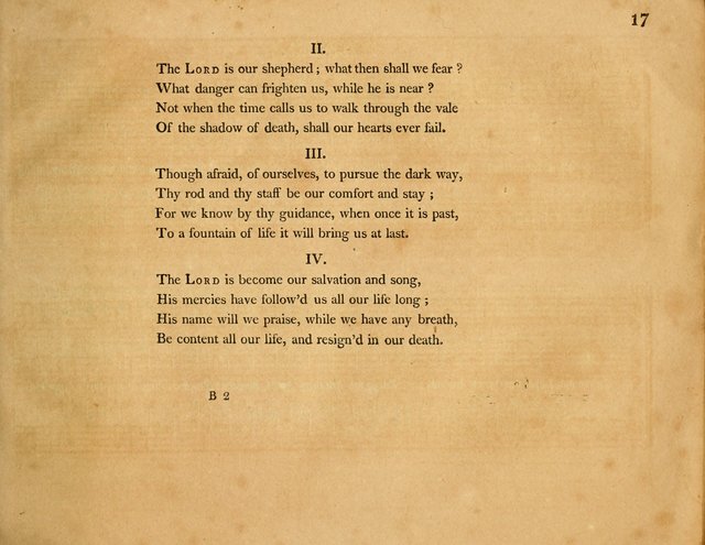 Hymns, Suitable for the Devotion of  Families and Churches: selected from various authors page 17