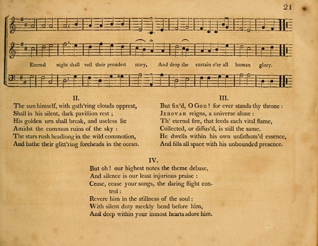 Hymns, Suitable for the Devotion of  Families and Churches: selected from various authors page 21