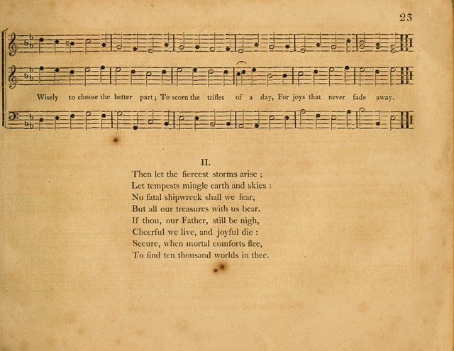 Hymns, Suitable for the Devotion of  Families and Churches: selected from various authors page 23