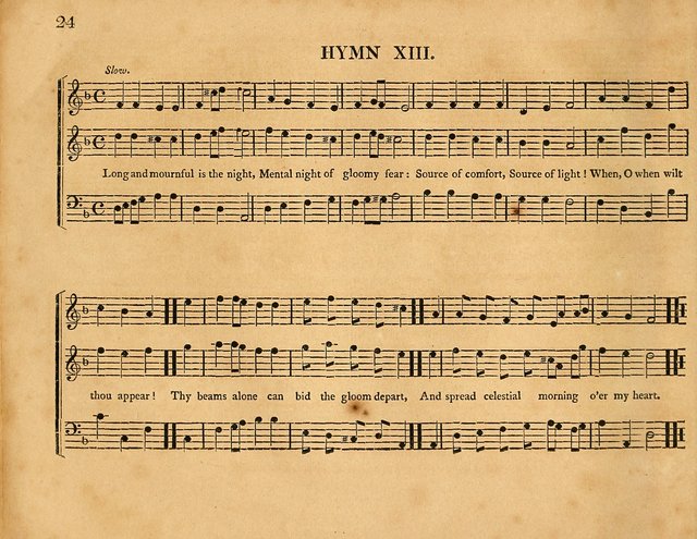 Hymns, Suitable for the Devotion of  Families and Churches: selected from various authors page 24