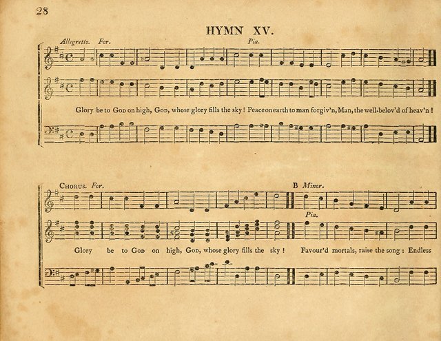 Hymns, Suitable for the Devotion of  Families and Churches: selected from various authors page 28