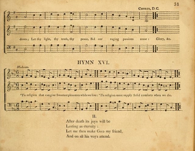 Hymns, Suitable for the Devotion of  Families and Churches: selected from various authors page 31