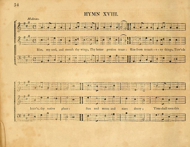 Hymns, Suitable for the Devotion of  Families and Churches: selected from various authors page 34