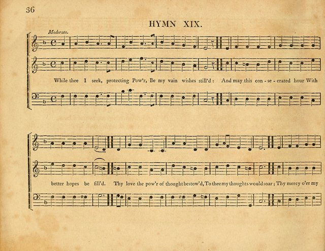 Hymns, Suitable for the Devotion of  Families and Churches: selected from various authors page 36